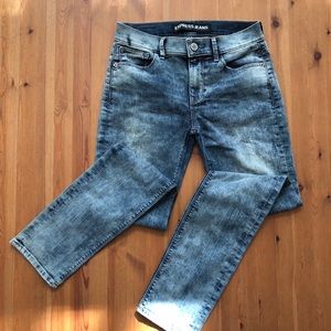 Express Acid Wash Skinny Jeans